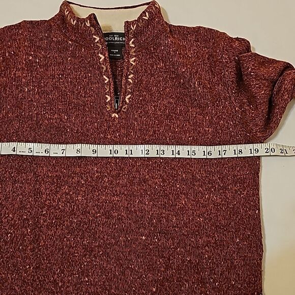 - Woolrich Ruby Ramie 1/4 Zip multicolor  Pullover Sweater - Size S - Picture 5 of 9